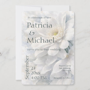 Invitación Boda romántica y elegante de lujo silencioso en ma