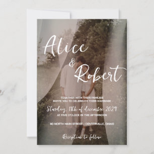 Invitación Boda romántico clásico ruso