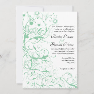 Invitación Boda Romántico de Aves