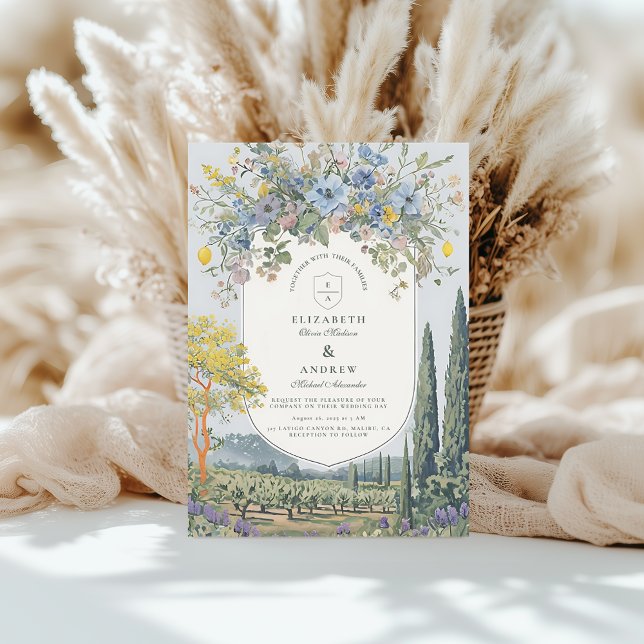 Invitación Boda Romántico de Flores Silvestres (Subido por el creador)