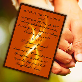 Invitación Boda Romántico de Llama Ardiente