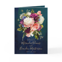 Boda romántico de oro verde esmeralda floral