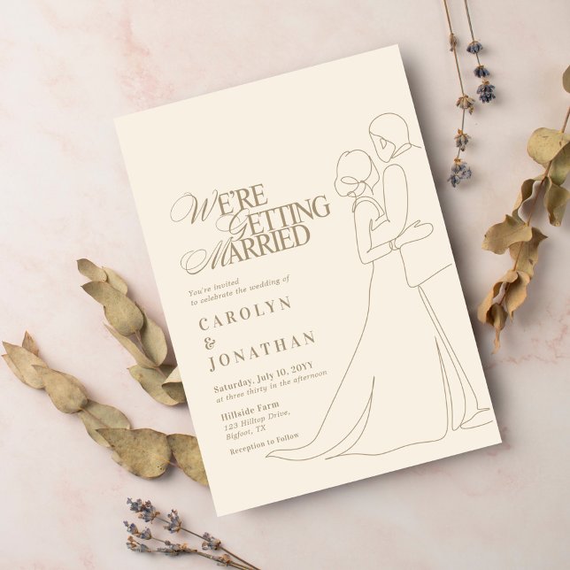 Invitación Boda Romántico de Oro Vintage (Subido por el creador)