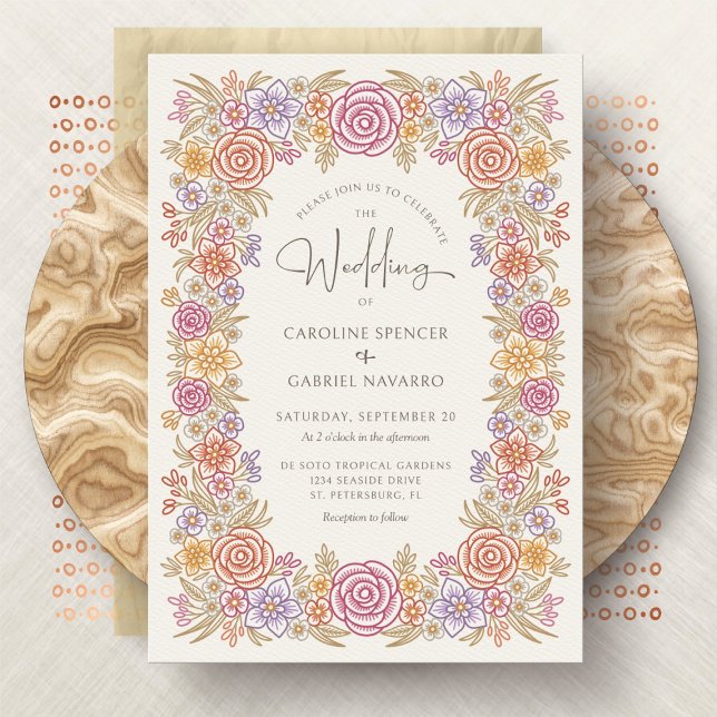 Invitación Boda romántico Fall Wildflowers (Subido por el creador)