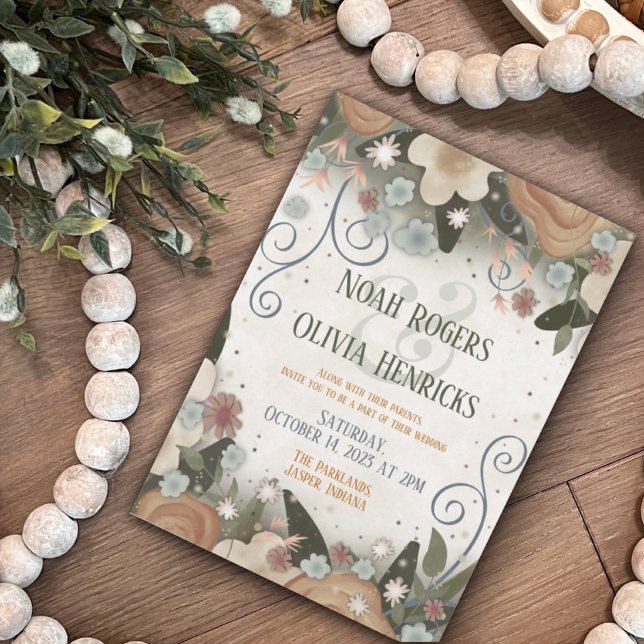 Invitación Boda Romántico Floral Elegante de Inespiritualidad (Subido por el creador)