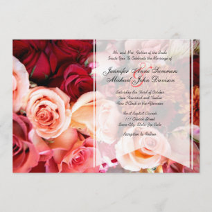 Invitación Boda Romántico Rosa