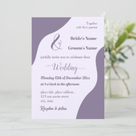 Invitación Boda romántico y elegante