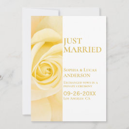 Invitación Boda rosa amarilla moderna