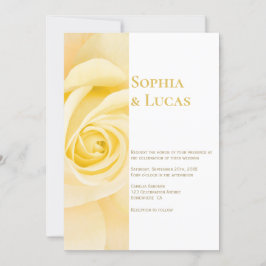 Invitación Boda rosa amarillo moderno