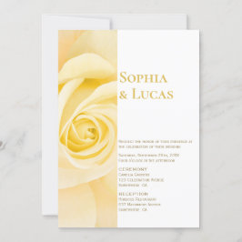 Invitación Boda rosa amarillo moderno