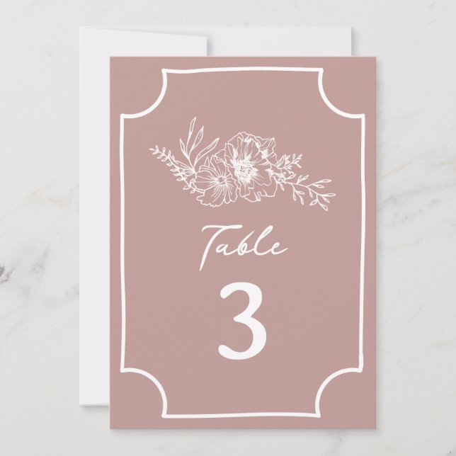 Invitación Boda rosa bucal (Anverso)
