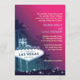 Invitación Boda Rosa Caliente Las Vegas Nevada