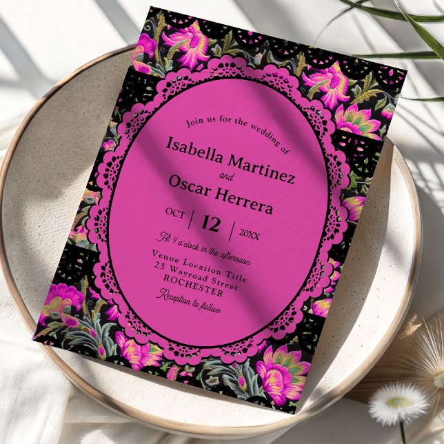 Invitación Boda rosa de México (Subido por el creador)