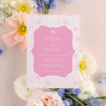 Boda rosa de Rubor Floral francés vintage