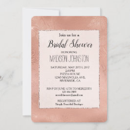 Invitación Boda Rosa Glam Lace