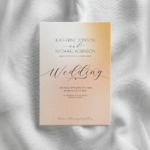 Invitación Boda rosa pastel Ombre