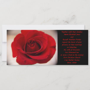 Invitación Boda Rosa Roja