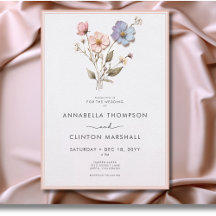 Boda rosado de flores silvestres pasteles de presi