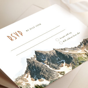 Invitación Boda RSVP de cascadas Norte Insertar destino
