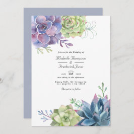 Invitación Boda RSVP de código QR de cactus del desierto