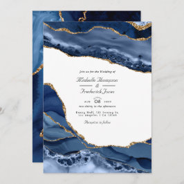 Invitación Boda RSVP de código QR de la Marina y la Piedra de