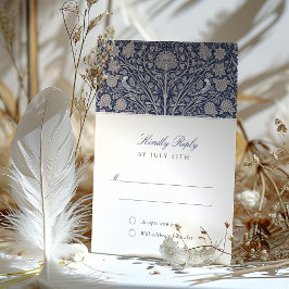 Invitación Boda RSVP de la Marina Regal y Cream