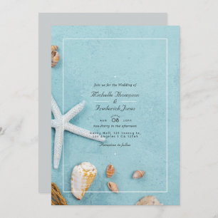 Invitación Boda RSVP del código QR de la playa de verano