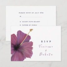 Boda RSVP floral tropical