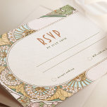 Invitación Boda RSVP Insertar Art Nouveau vintage de Mucha I<br><div class="desc">Tarjeta RSVP de boda Art Nouveau Vintage de Alphonse Mucha en un diseño floral, romántico y caprichoso. Los florecientes victorianos complementan los tipos de letra Art Deco clásicos. Por favor, introduzca la información de su personalizado y ya está listo. Si desea cambiar el diseño más adelante, simplemente pulse el botón...</div>