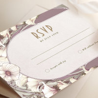 Boda RSVP Insertar Art Nouveau vintage de Mucha I