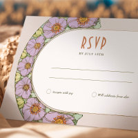 Boda RSVP Insertar Art Nouveau vintage de Mucha I