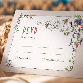Invitación Boda RSVP Insertar Belle Epoche victoriana