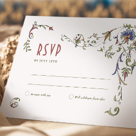 Invitación Boda RSVP Insertar Belle Epoche victoriana