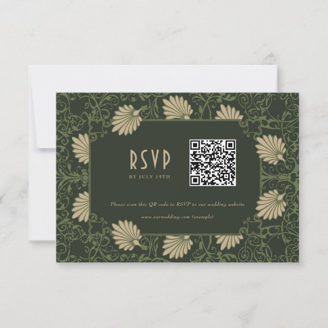 Invitación Boda RSVP QR Código Nuevo (Anverso)