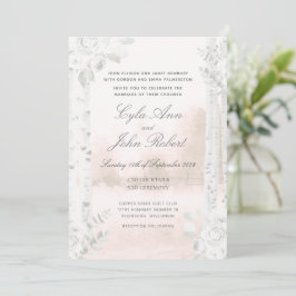 Invitación Boda Rubor de Birch Tree Forest