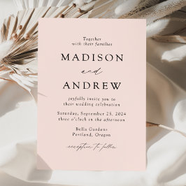 Invitación Boda Rubor Modern Elegance