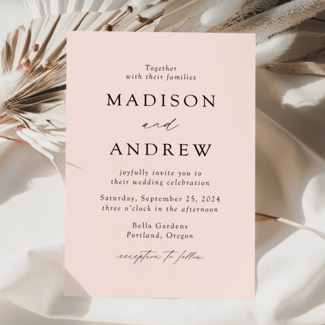 Invitación Boda Rubor Modern Elegance (Subido por el creador)