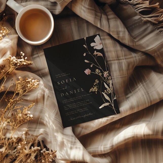 Invitación Boda ruso de acuarela del boho del otoño (Subido por el creador)