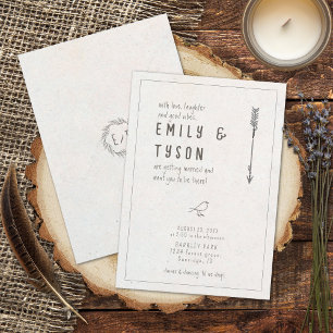 Invitación Boda ruso de Boho ID1109