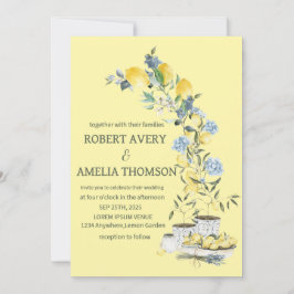 Invitación Boda ruso de limón mediterráneo