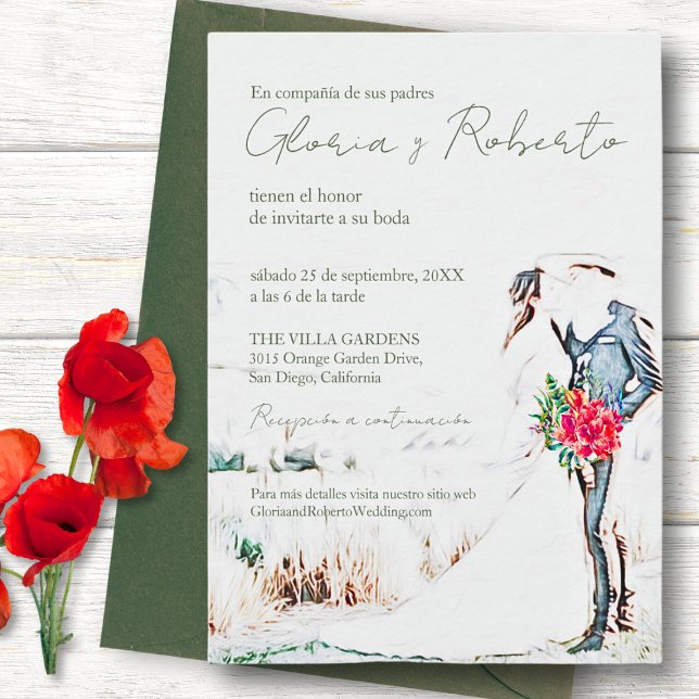Invitación Boda ruso español, Boda Charro y Novia (Subido por el creador)