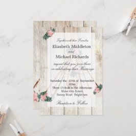 Invitación Boda Rustic Boho Moda Teepee