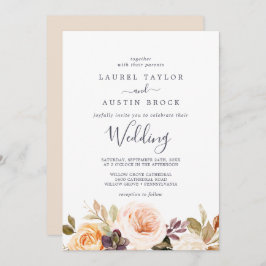 Invitación Boda Rustic Earth Florals
