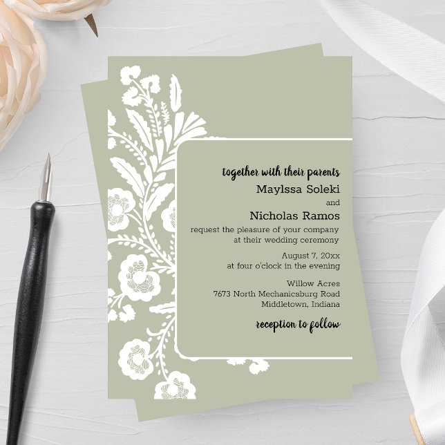Invitación Boda Rustic Lace (Subido por el creador)