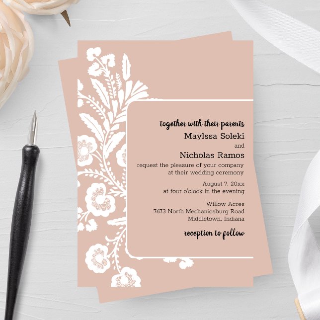 Invitación Boda Rustic Lace (Subido por el creador)