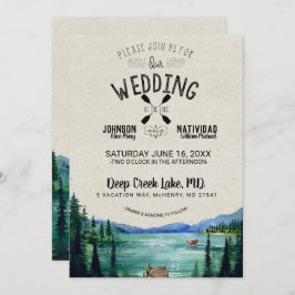 Invitación Boda Rustic Lakeside