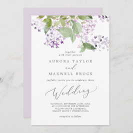 Invitación Boda Rustic Lilac