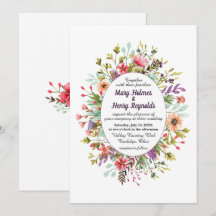 Boda Rustic Mountain Meadow Wildflowers