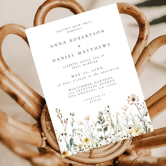 Invitación Boda Rustic Wildflower Meadow (Subido por el creador)