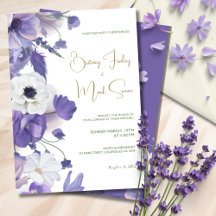 Boda Rustic Wildflowers Mauve Purple